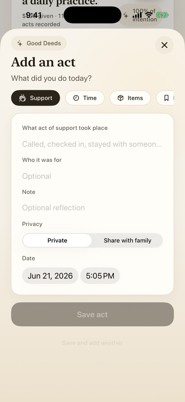 Add an act — GoodUp